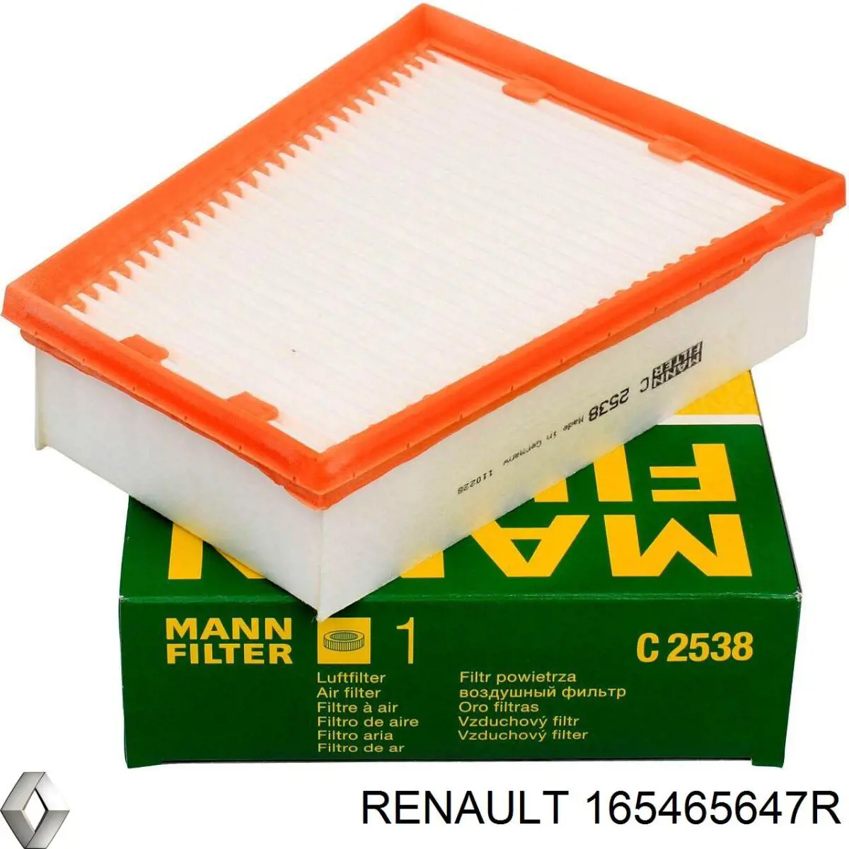 165465647R Renault (RVI) фільтр повітряний