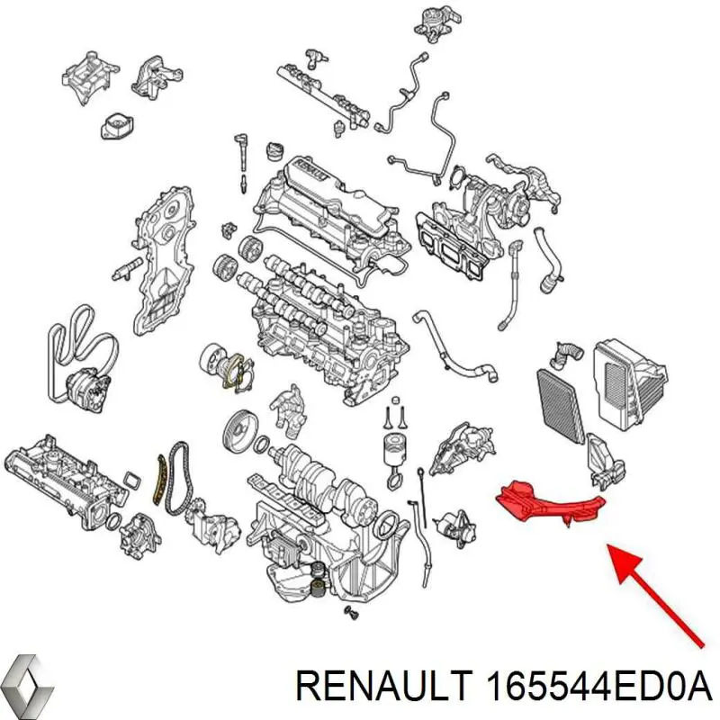  Nissan/Infiniti 165544ED0A ціна, від 44.33 USD