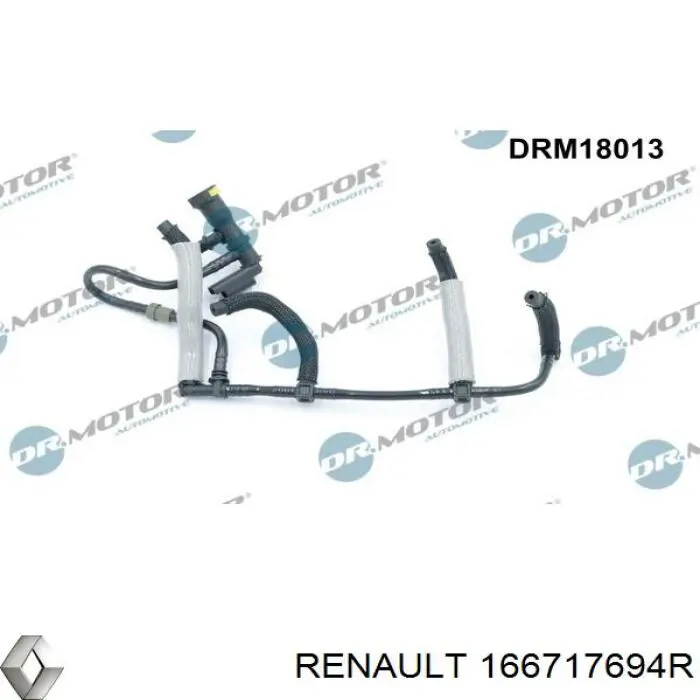 166717694R Renault (RVI) Трубка паливна, зворотня від форсунок