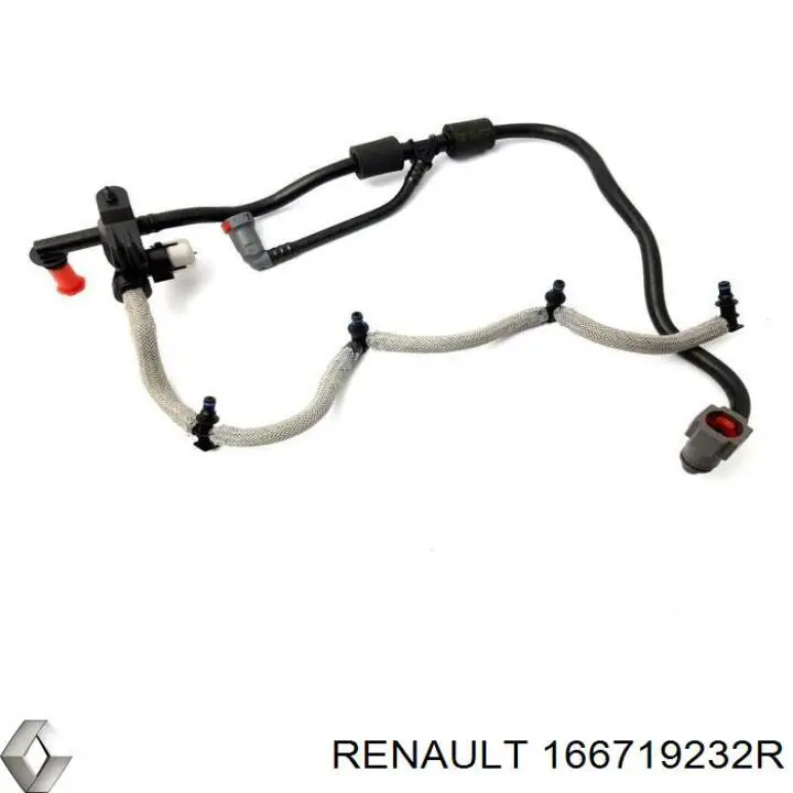 Трубка паливна, зворотня від форсунок 166715777R Renault (RVI)