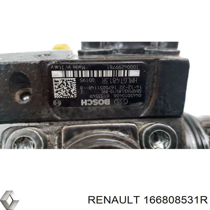 Трубка паливна форсунки 3-го циліндра Renault (RVI) 166808531R
