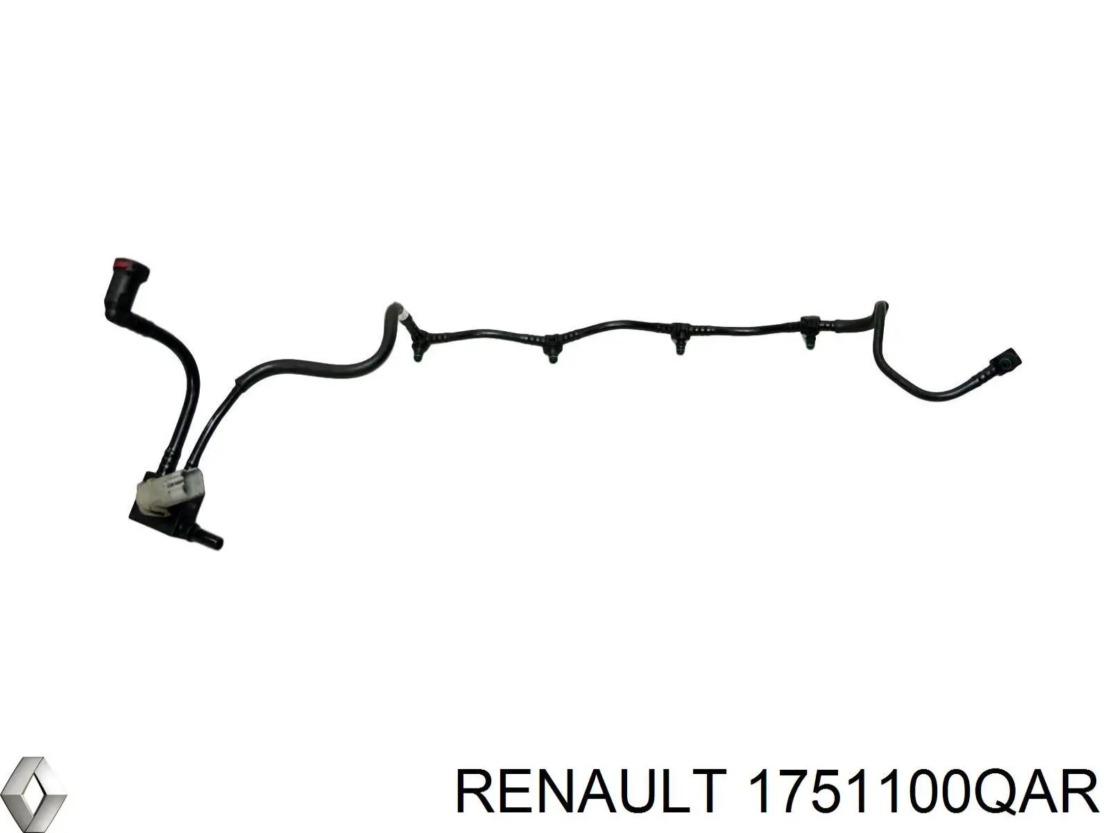 Трубка паливна, зворотня від форсунок 1751100QAR Renault (RVI)