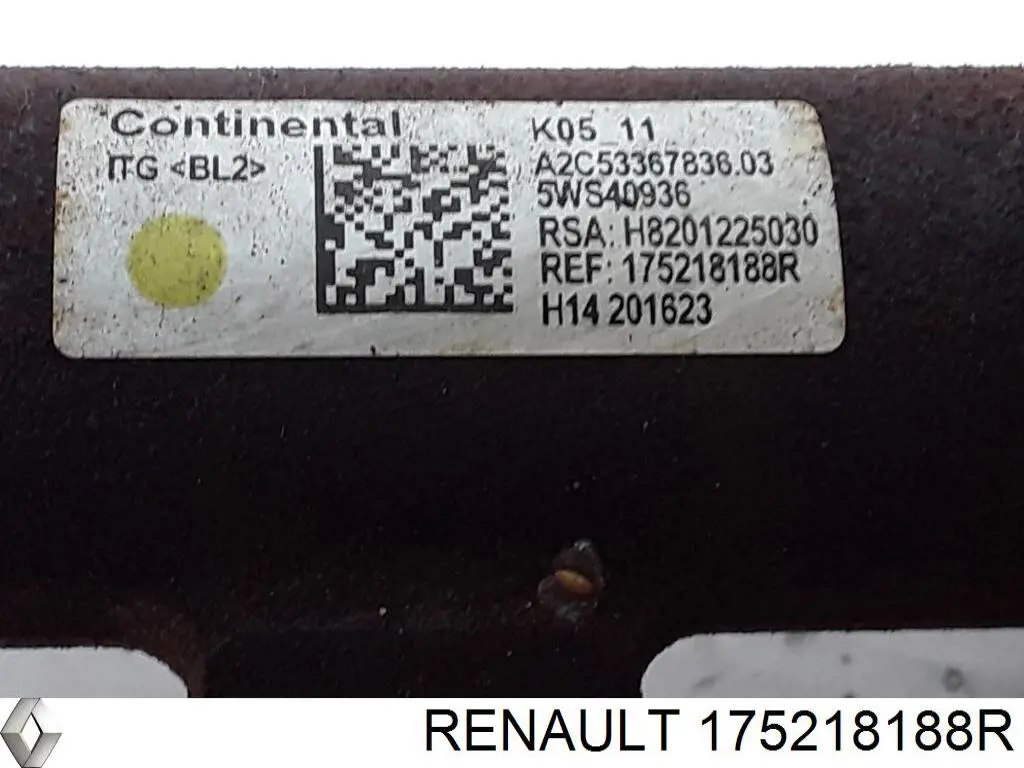 Розподільник палива 175218188R Renault (RVI)