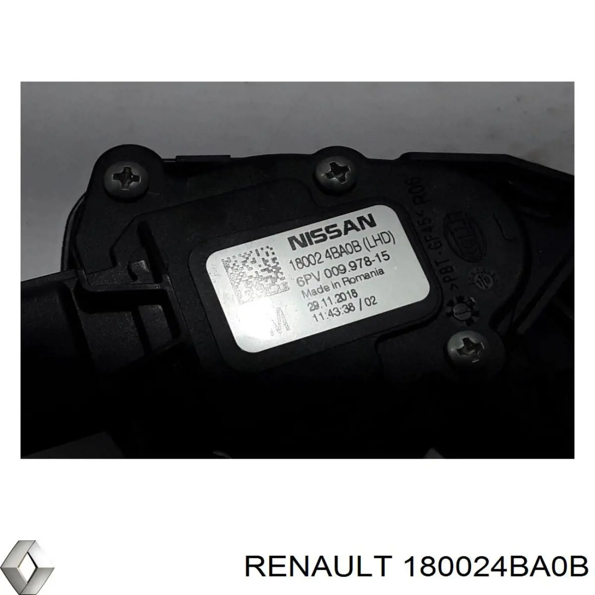 Підаль газу Renault (RVI) 180024BA0B ціна, від 62.08 USD