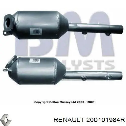 Купити 200101984R Renault (RVI) Сажевый фільтр