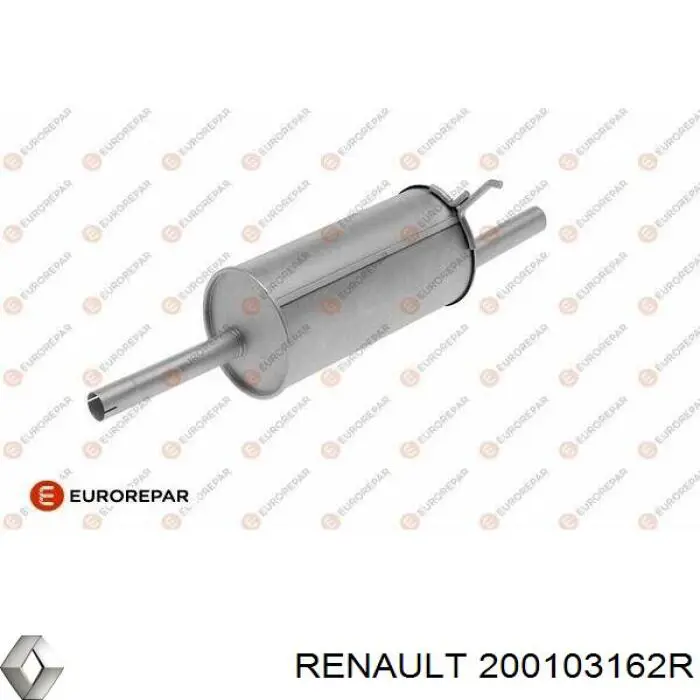 Вихлопна труба Renault (RVI) 200103162R ціна, від 64.34 USD