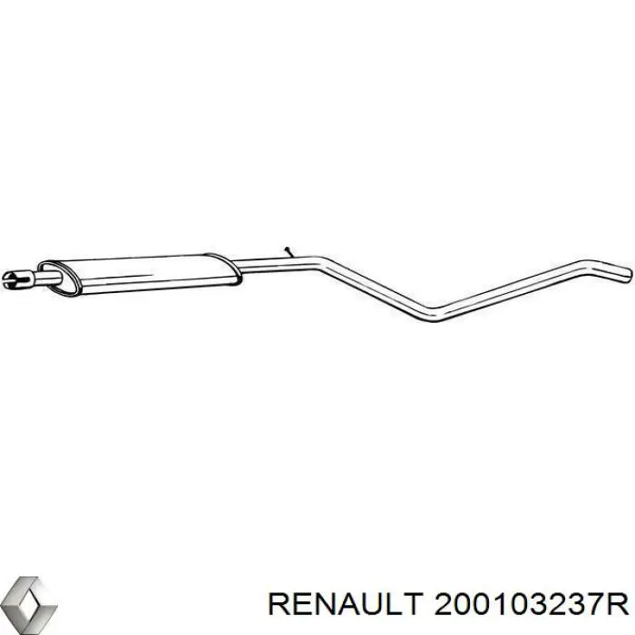 200103237R Renault (RVI) Середній глушник