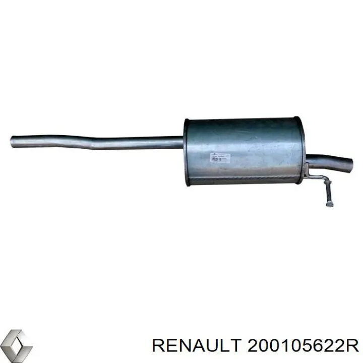 200105622R Renault (RVI) глушник, задня частина