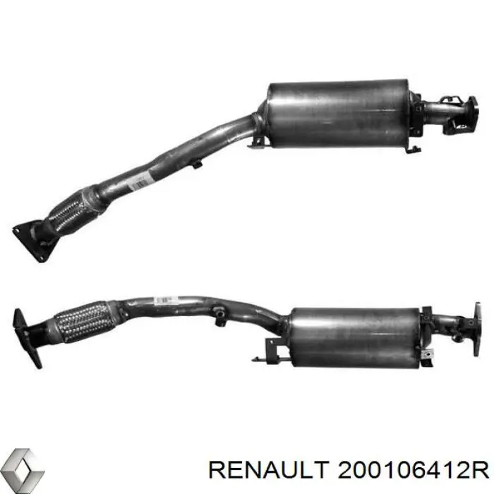 200106412R Renault (RVI) Глушник передній