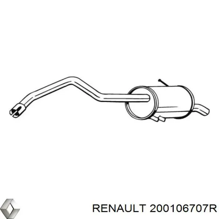 Вихлоп Renault (RVI) 200106707R ціна, від 165.56 USD