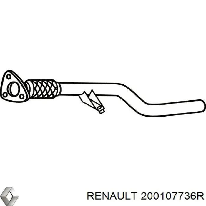 200107736R Renault (RVI) Глушник передній