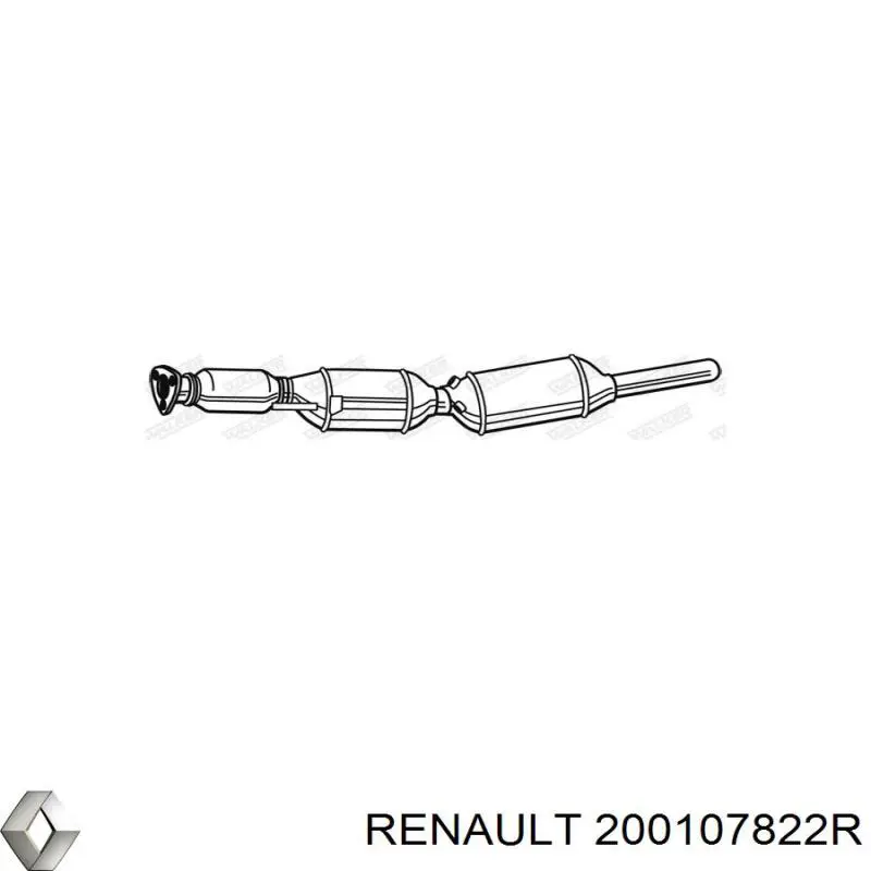Конвертор-каталізатор (каталітичний нейтралізатор) Renault (RVI) 200106590R ціна, від 138.09 USD