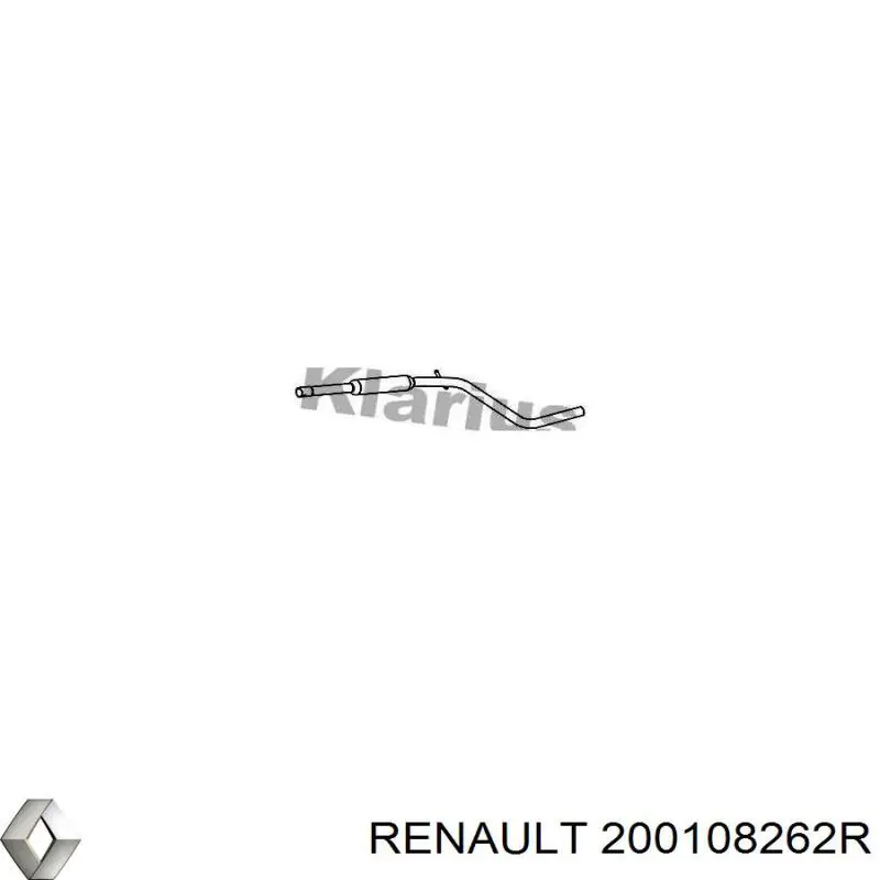 200108262R Renault (RVI) глушник, центральна частина