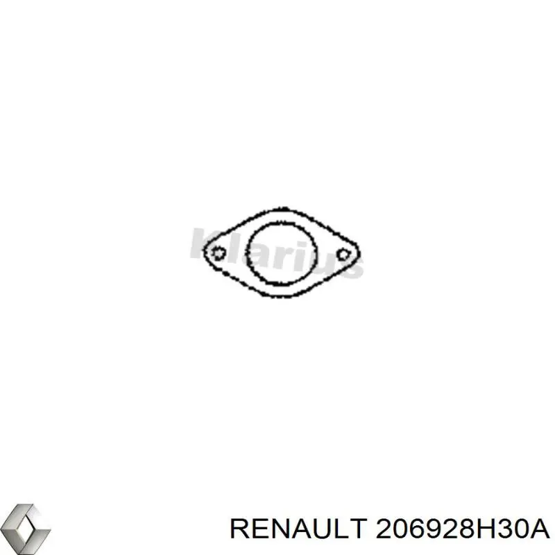 206928H30A Renault (RVI) прокладка прийомної труби глушника