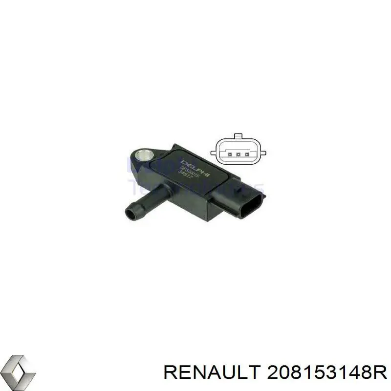 Датчик тиску вихлопних газів Renault (RVI) 208153148R ціна, від 36.61 USD