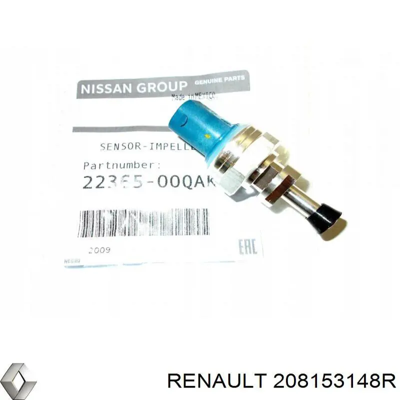 Купити 208153148R Renault (RVI) Датчик тиску вихлопних газів