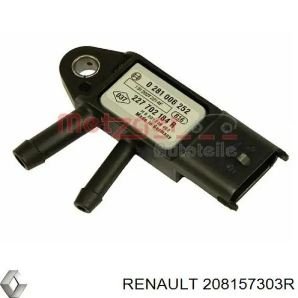 Купити 208157303R Renault (RVI) Датчик тиску вихлопних газів