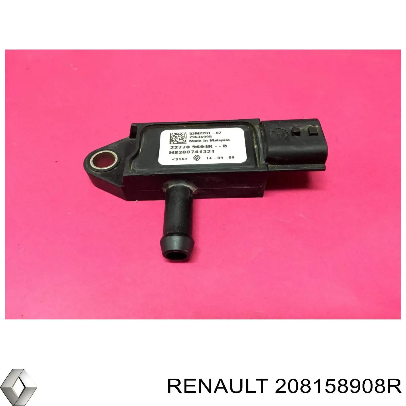 Датчик тиску вихлопних газів Renault (RVI) 208158908R ціна, від 18.47 USD