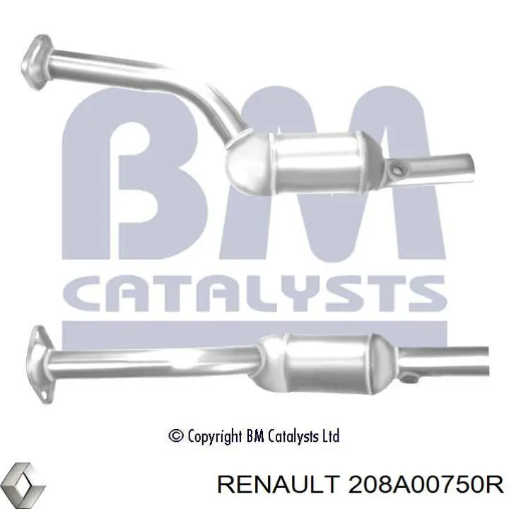 Купити 208A00750R Renault (RVI) Перетворювач відпрацьованих газів