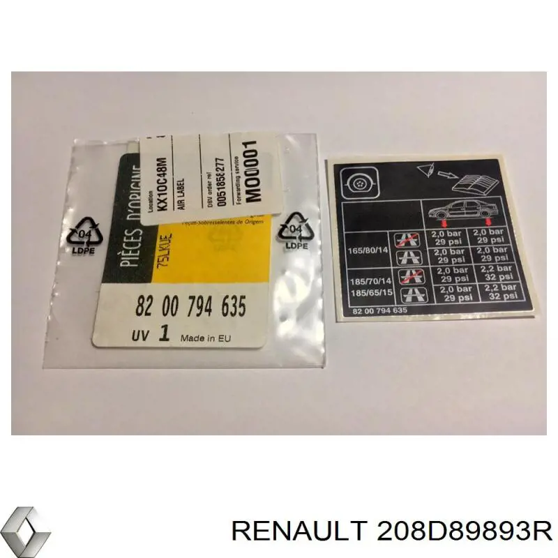 208D89893R Renault (RVI) 