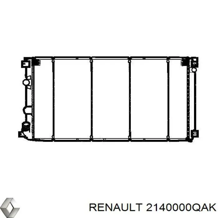 Купити 2140000QAK Renault (RVI) Радіатор двигуна