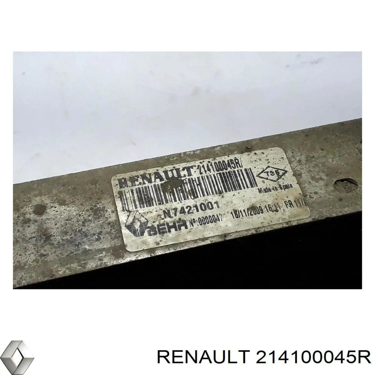 Радіатор охолодження, додатковий 214100045R Renault (RVI)