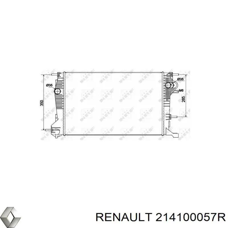 214100057R Renault (RVI) радіатор охолодження двигуна