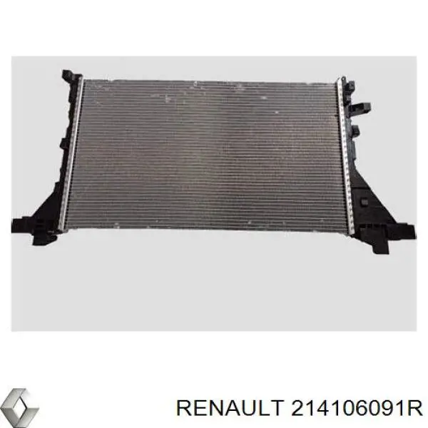 Радіатор охолодження двигуна 214106091R Renault (RVI)