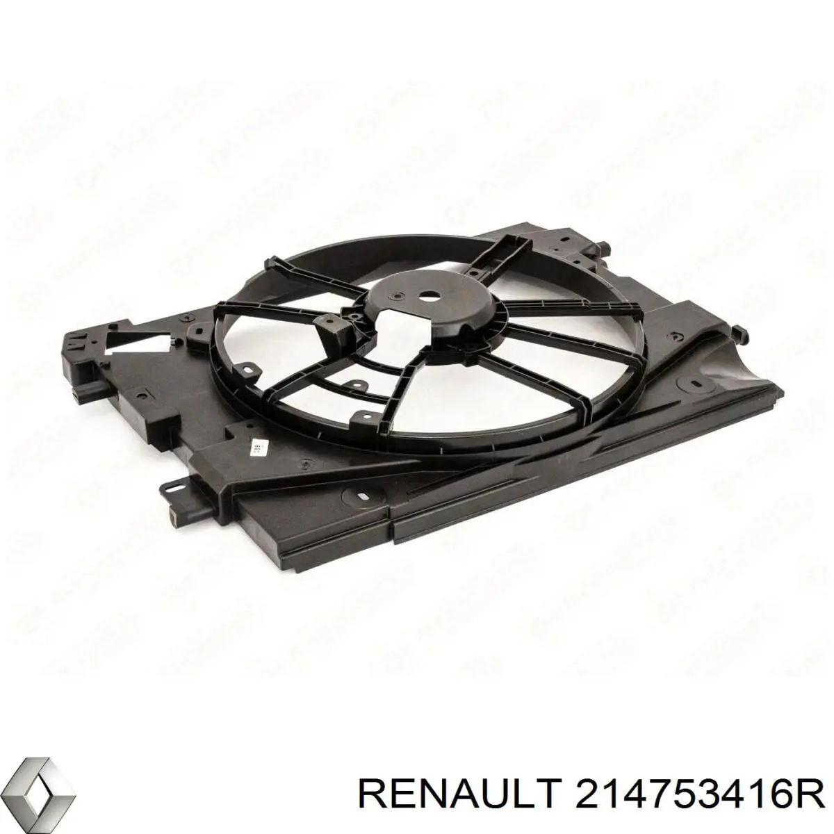 214753416R Renault (RVI) дифузор радіатора охолодження, в зборі з двигуном і крильчаткою