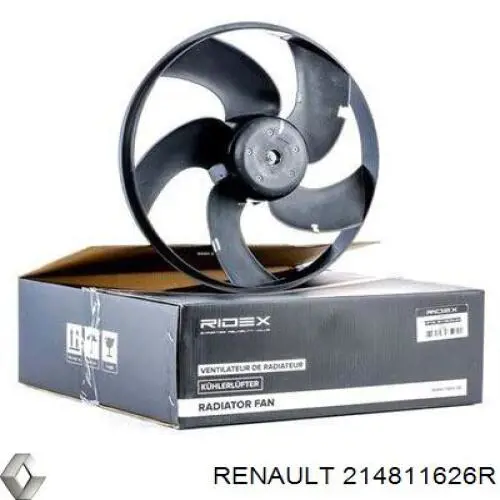Вентилятор радіатора Renault (RVI) 214811626R ціна, від 89.97 USD