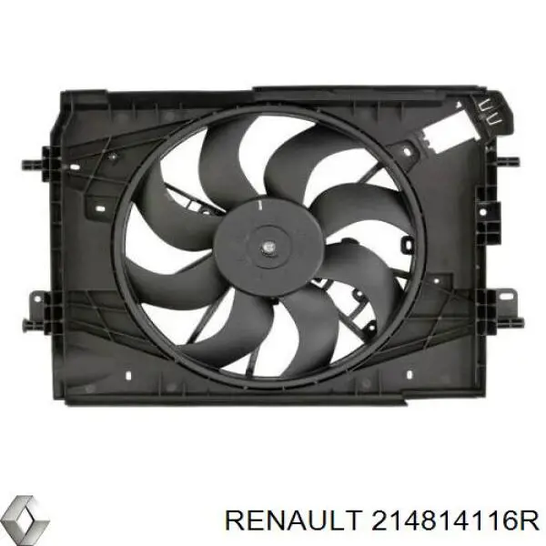 Вентилятор радіатора Renault (RVI) 214814116R ціна, від 67.15 USD