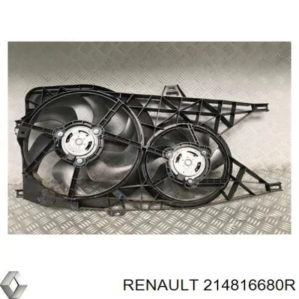 Купити 214816680R Renault (RVI) Дифузор радіатора охолодження, в зборі з двигуном і крильчаткою