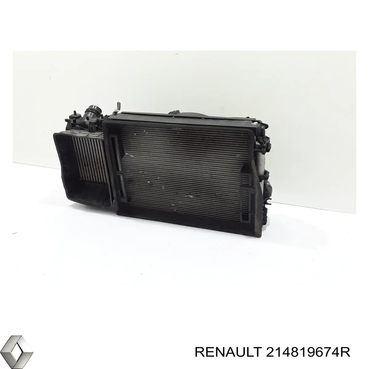 214819674R Renault (RVI) дифузор радіатора охолодження, в зборі з двигуном і крильчаткою