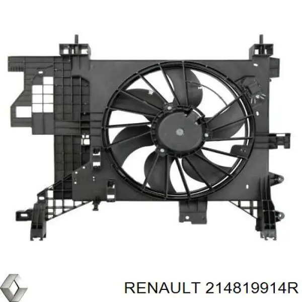 214819914R Renault (RVI) дифузор радіатора охолодження, в зборі з двигуном і крильчаткою