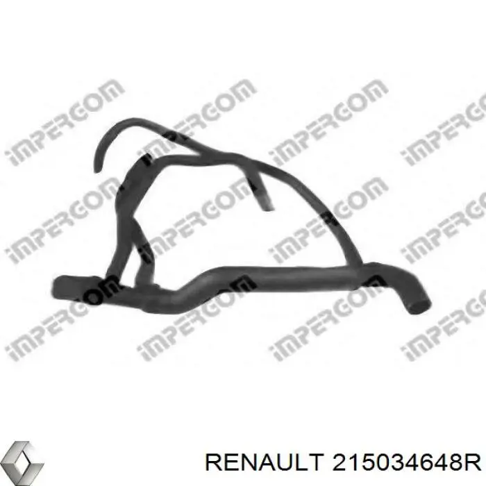Шланг/патрубок радіатора охолодження, нижній Renault (RVI) 215034648R ціна, від 59.63 USD