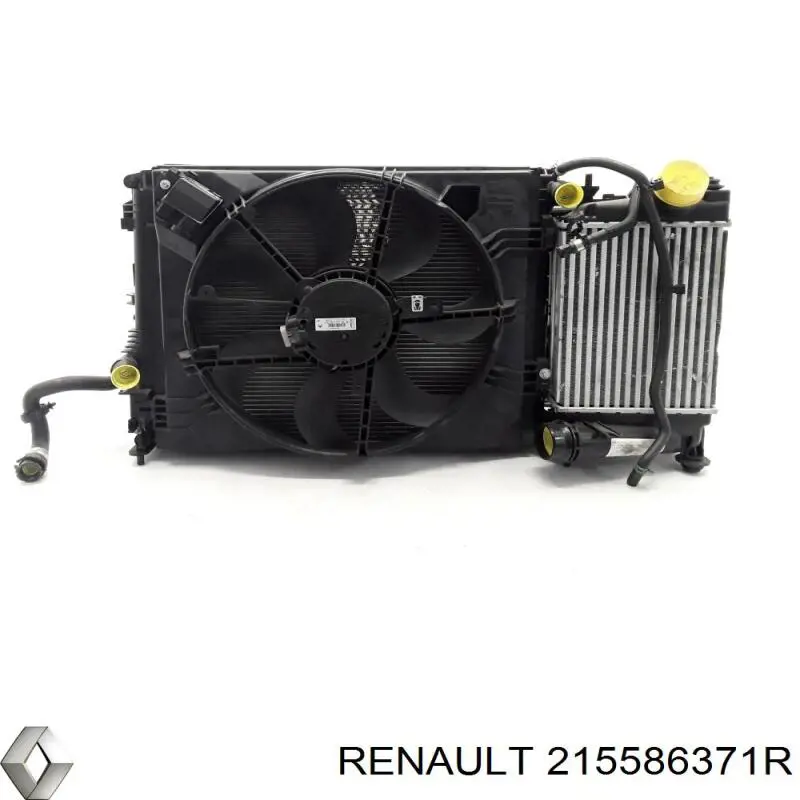 Повітропровід / дефлектор радіатора интеркуллера Renault (RVI) 215586371R