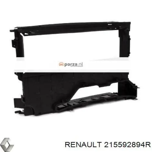 Повітропровід (дефлектор) радіатора, лівий 215592894R Renault (RVI)