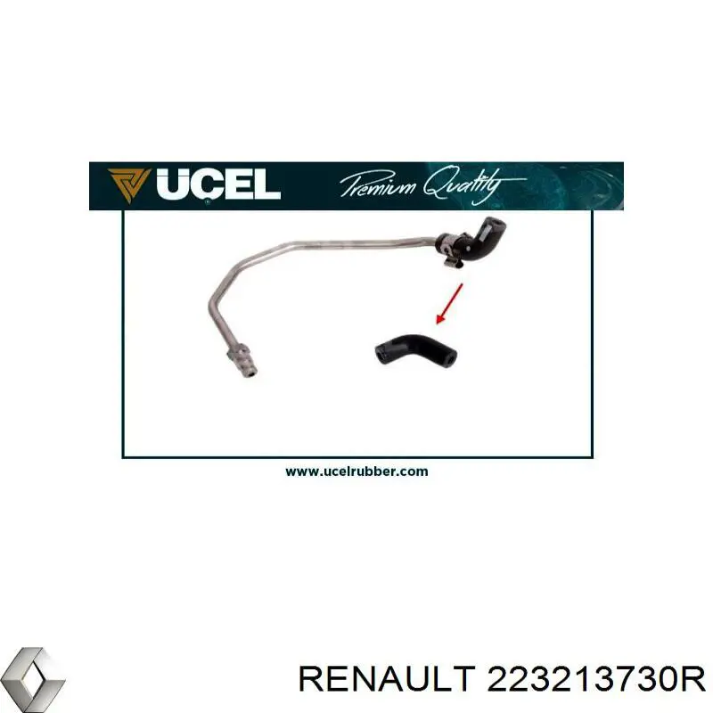 Трубка датчика тиску вихлопних газів Renault (RVI) 223213730R ціна, від 18.92 USD