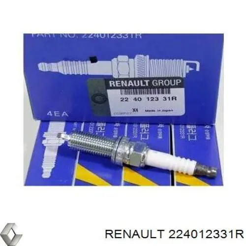 Свічки запалювання 224012331R Renault (RVI)