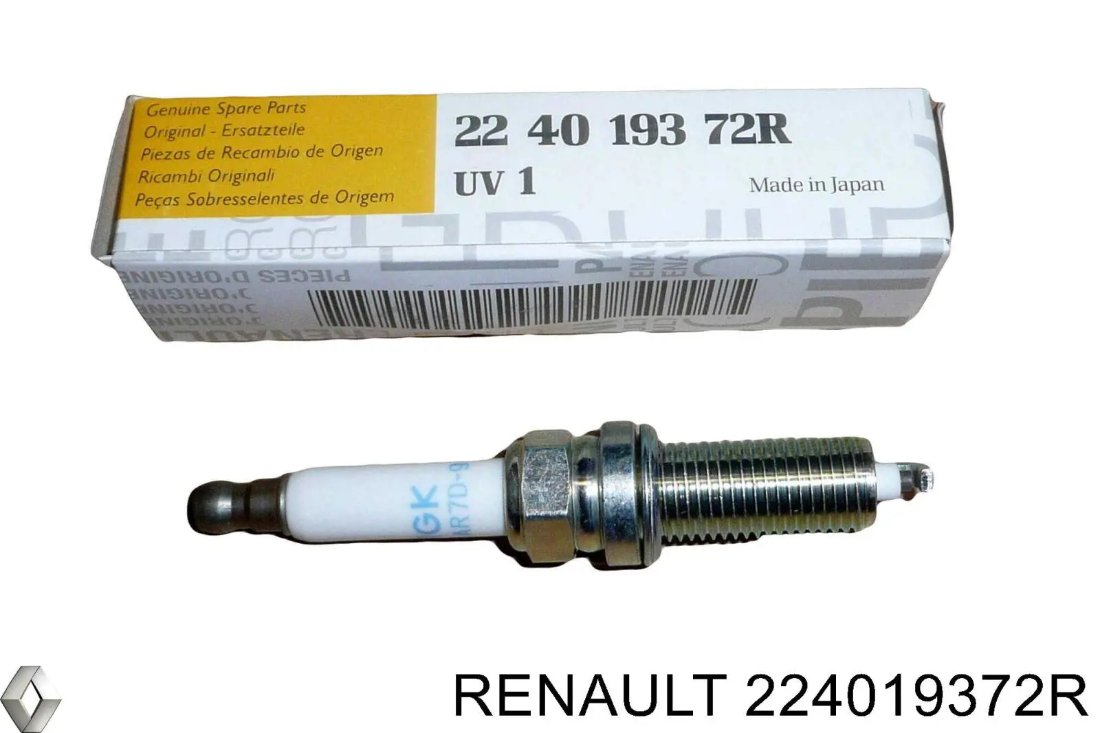 Свічки запалювання 224019372R Renault (RVI)
