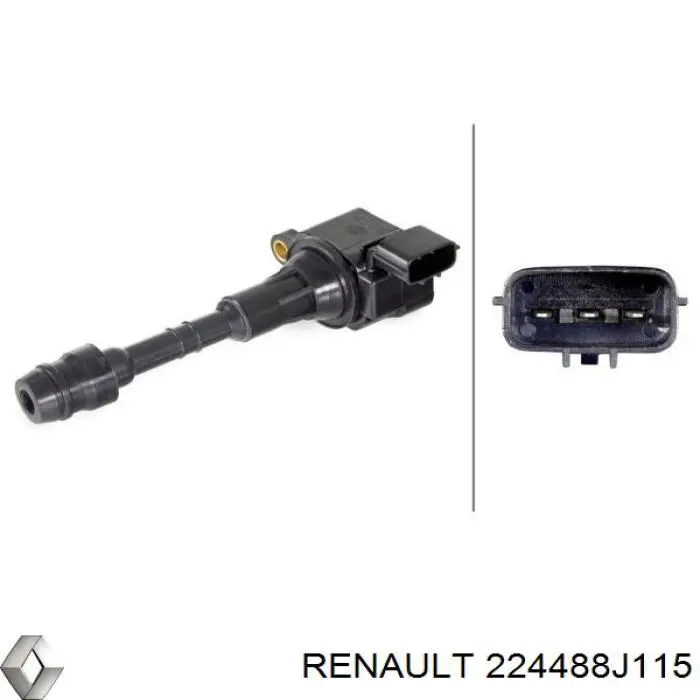 224488J115 Renault (RVI) Котушка запалювання