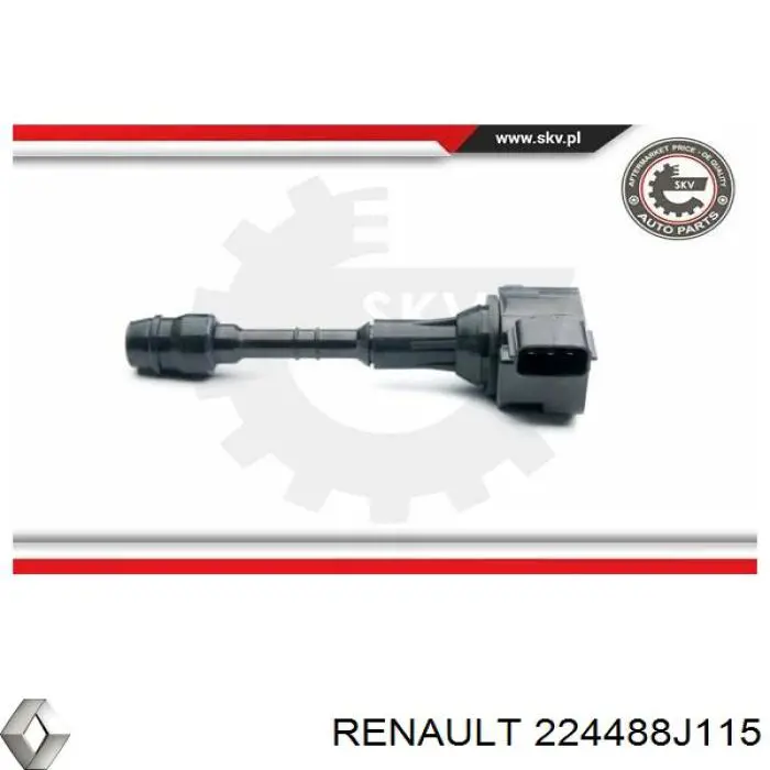 Котушка запалювання Renault (RVI) 224488J115 ціна, від 25.37 USD
