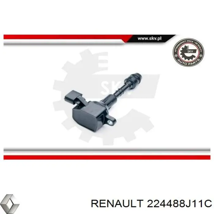 Котушка запалювання Renault (RVI) 224488J11C ціна, від 25.37 USD