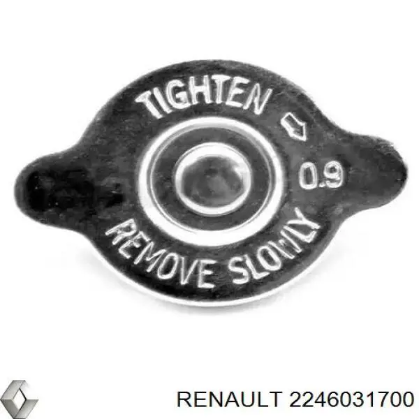 Кришка бачка радіатора Renault (RVI) 2246031700 ціна, від 4.75 USD