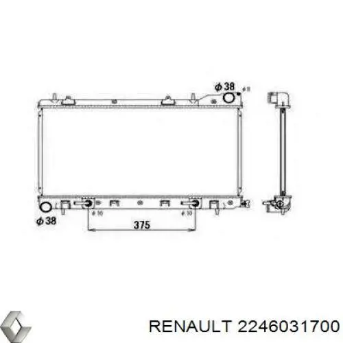 Кришка радіатора 2246031700 Renault (RVI)