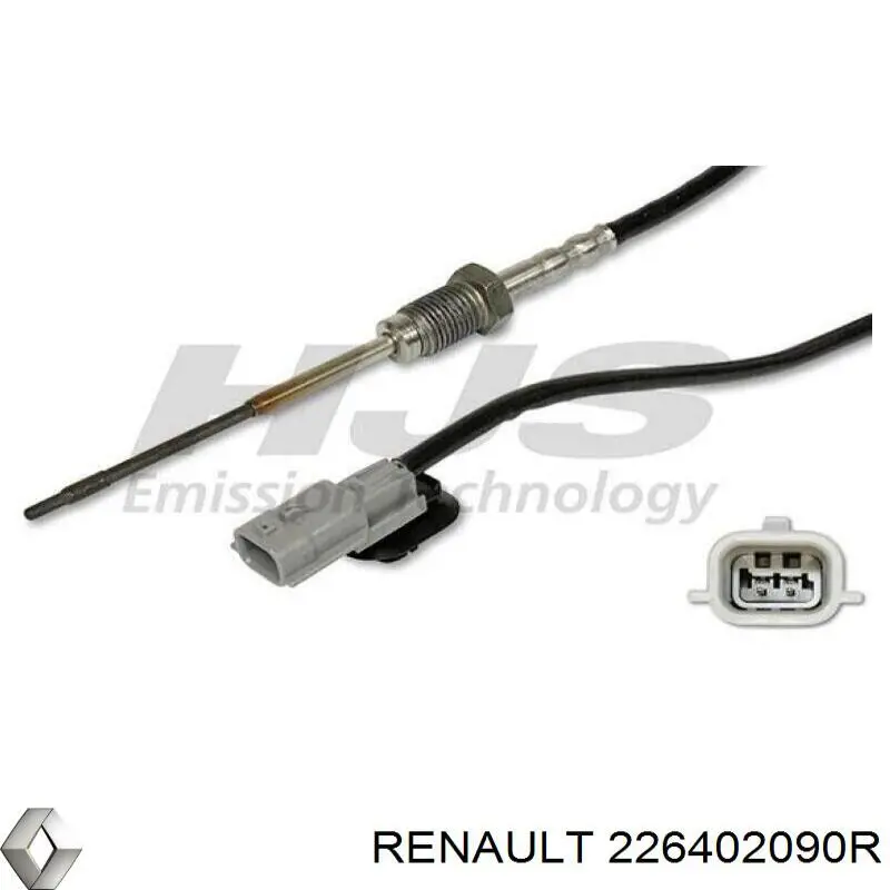 Купити 226402090R Renault (RVI) Датчик температури відпрацьованих газів (ВГ), перед турбіною