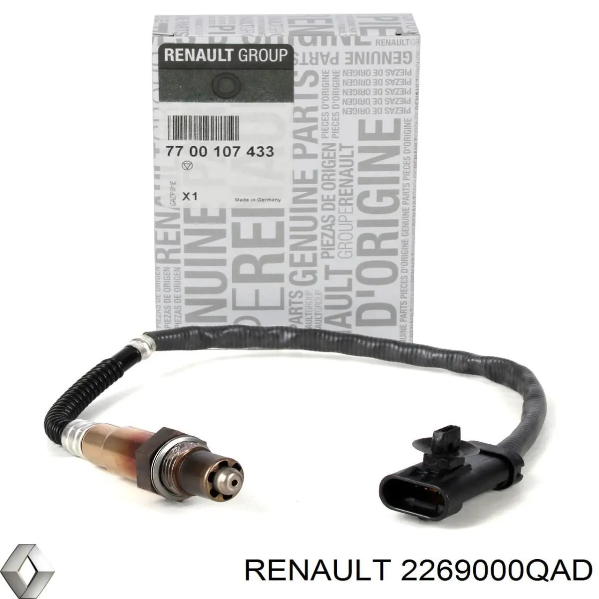 Купити 2269000QAD Renault (RVI) Лямбдазонд, датчик кисню до каталізатора
