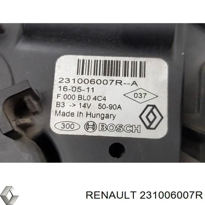 231006007R Renault (RVI) генератор