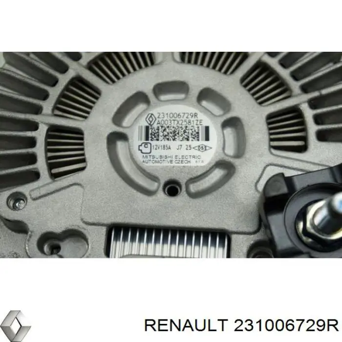 Генератор Renault (RVI) 231006729R ціна, від 160.57 USD