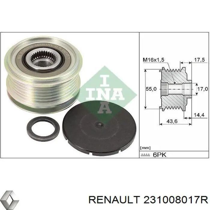 231008017R Renault (RVI) Авто генератор